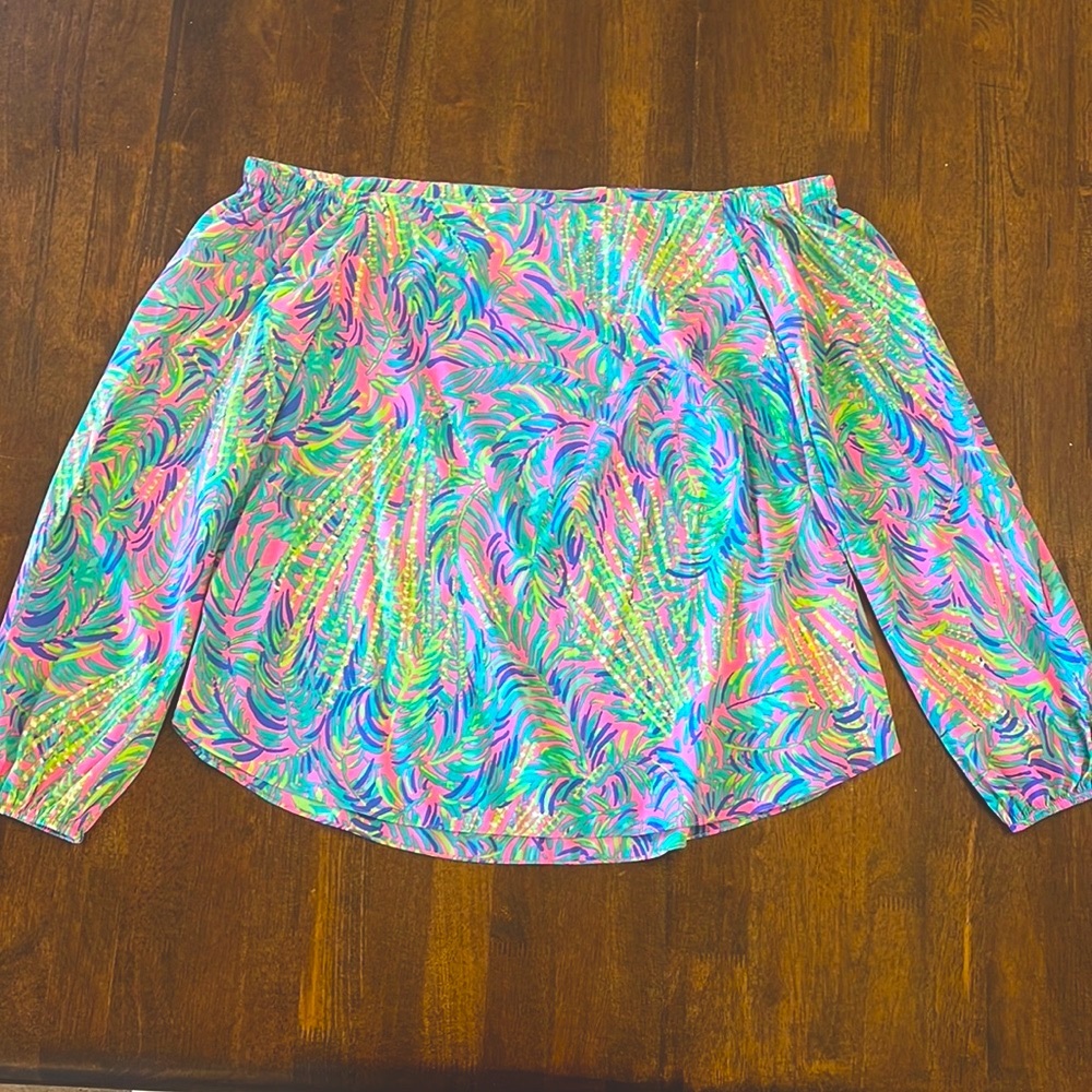 Lilly Pulitzer Women's Adira Silk Off The Shoulder Top